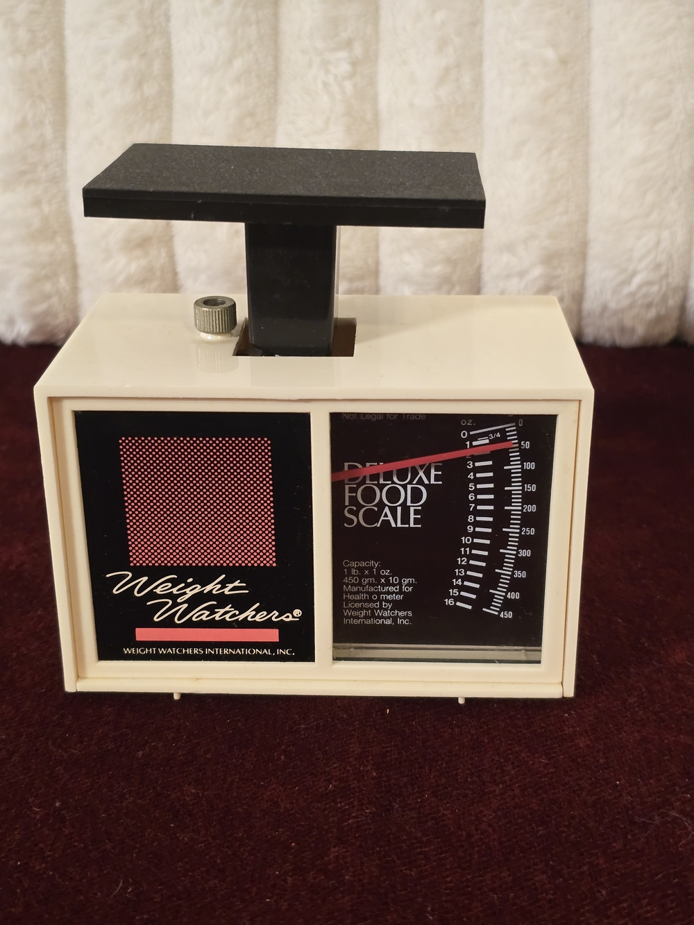Vintage Weight Watchers Deluxe Food Scale - Retro 1980s Kitchen Decor
